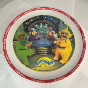 Teletubbies Plate 8 Inch 1998 Zak Plastic Kids Child Dish RARE